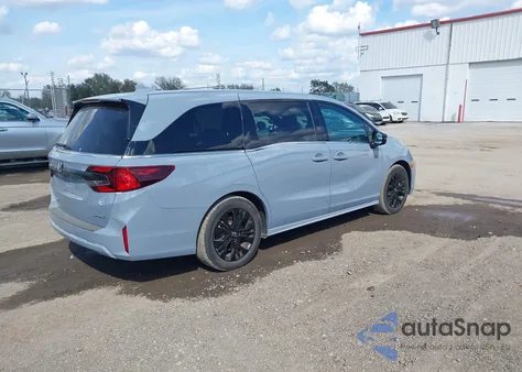 2025 Honda Odyssey Sport-L z USA, uszkodzony, nr VIN 5FNRL6H75SB051257